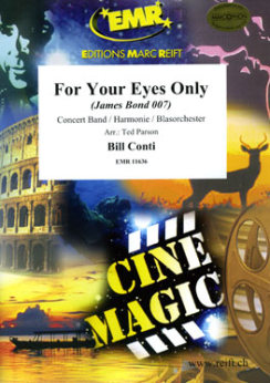 Musiknoten For Your Eyes Only, Bill Conti