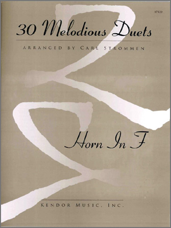 Musiknoten 30 Melodious Duets - Horn In F Duet, Various/Strommen