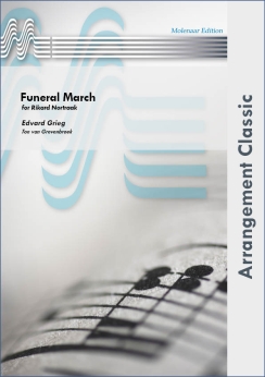 Musiknoten Funeral March, Edvard Grieg/Ton van Grevenbroek