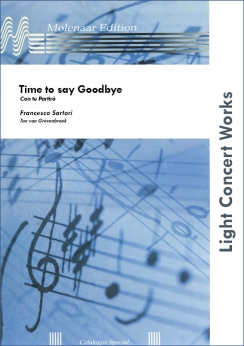 Musiknoten Time to say Goodbye - Con te Partirò, Francesco Sartori /Ton van Grevenbroek