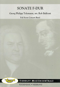 Musiknoten Sonate F-Dur, Georg Philipp Telemann/Rob Balfoort