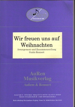 Musiknoten Wir freuen uns auf Weihnachten, Guido Rennert