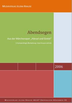 Musiknoten Abendsegen, E. Humperdingk/Uwe Krause-Lehnitz