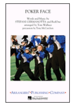 Musiknoten Poker Face, Lady Gaga/Tom Wallace - Marching Band