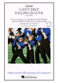 Musiknoten Can't Help Falling In Love, Elvis Presley/Jay Dawson - Marching Band