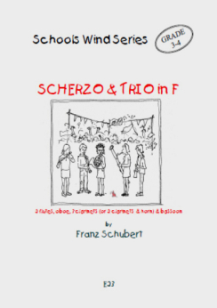Musiknoten Scherzo And Trio In F For Wind Septet, Franz Schubert/Emerson