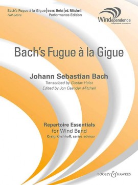Musiknoten Bach's Fugue à la Gigue, Johann Sebastian Bach/Gustav Holst