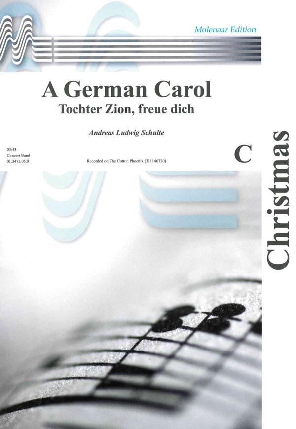 Musiknoten A German Carol, Andreas Ludwig Schulte
