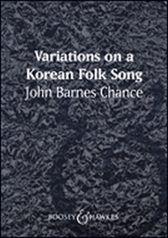 Musiknoten Variations on a Korean Folk Song, John Barnes Chance