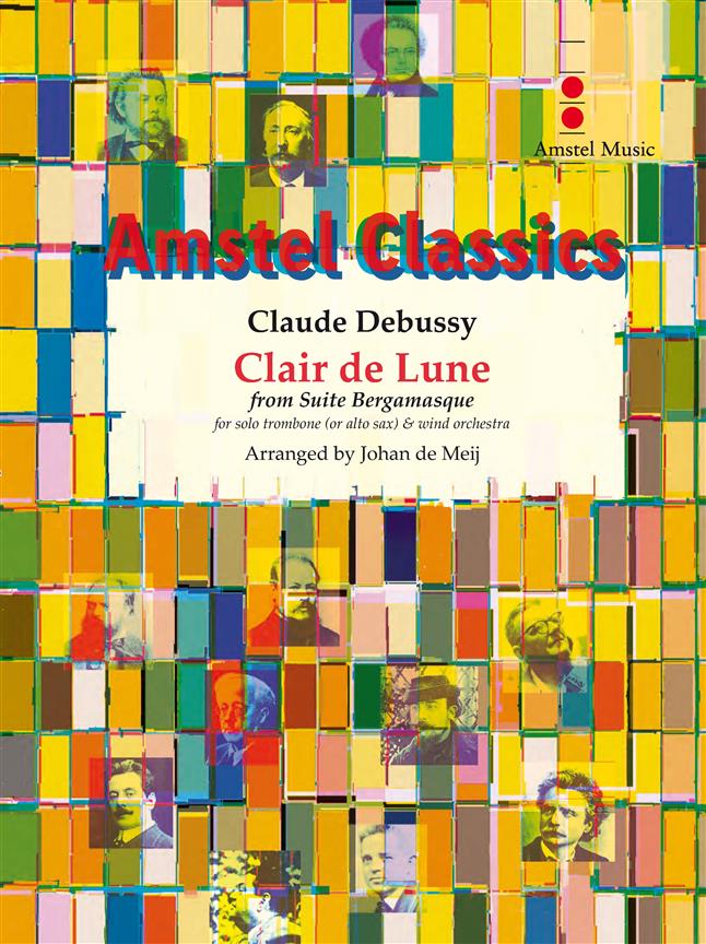 Musiknoten Clair de Lune, Claude Debussy/Johan de Meij