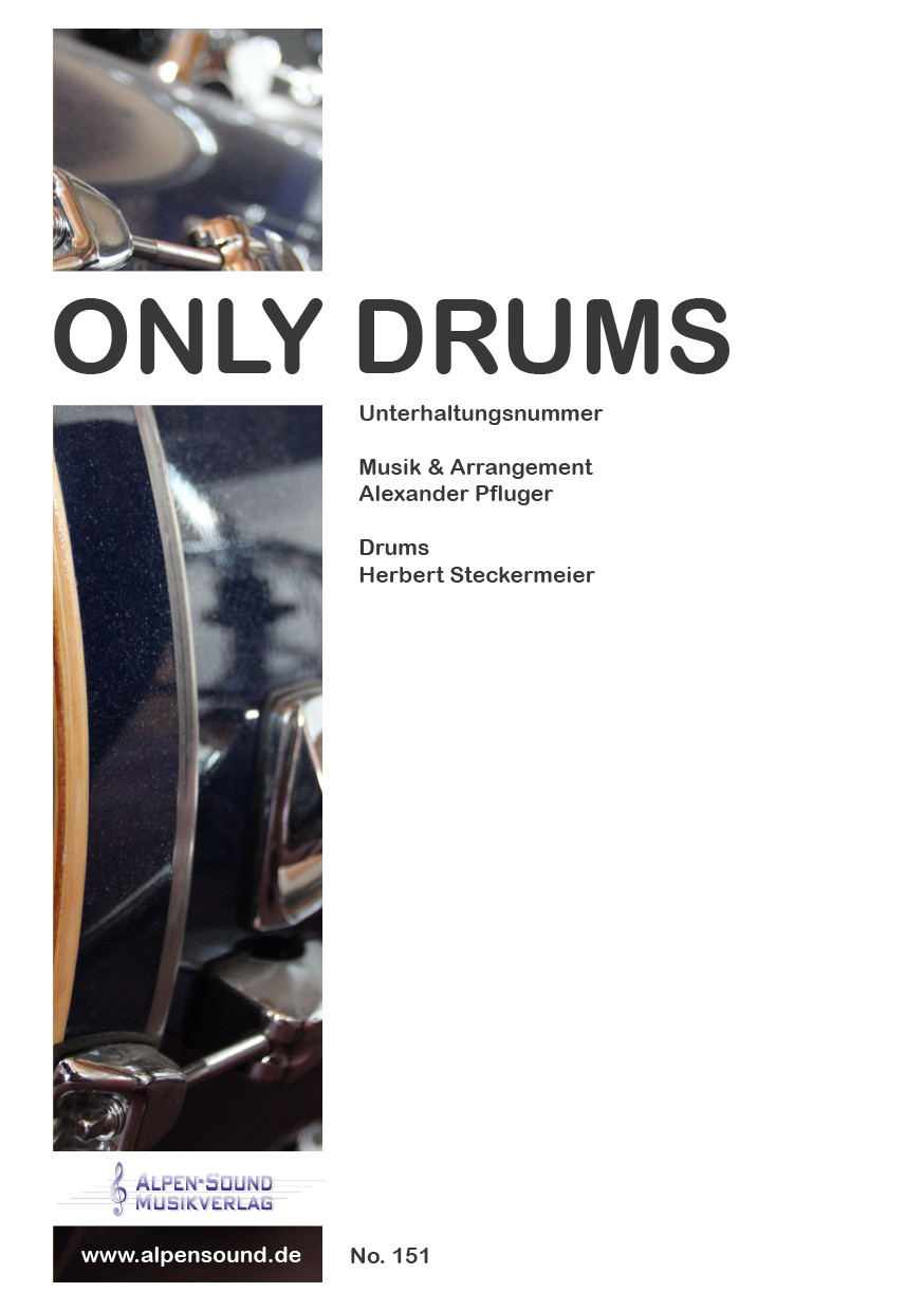 Musiknoten Only Drums, Alexander Pfluger