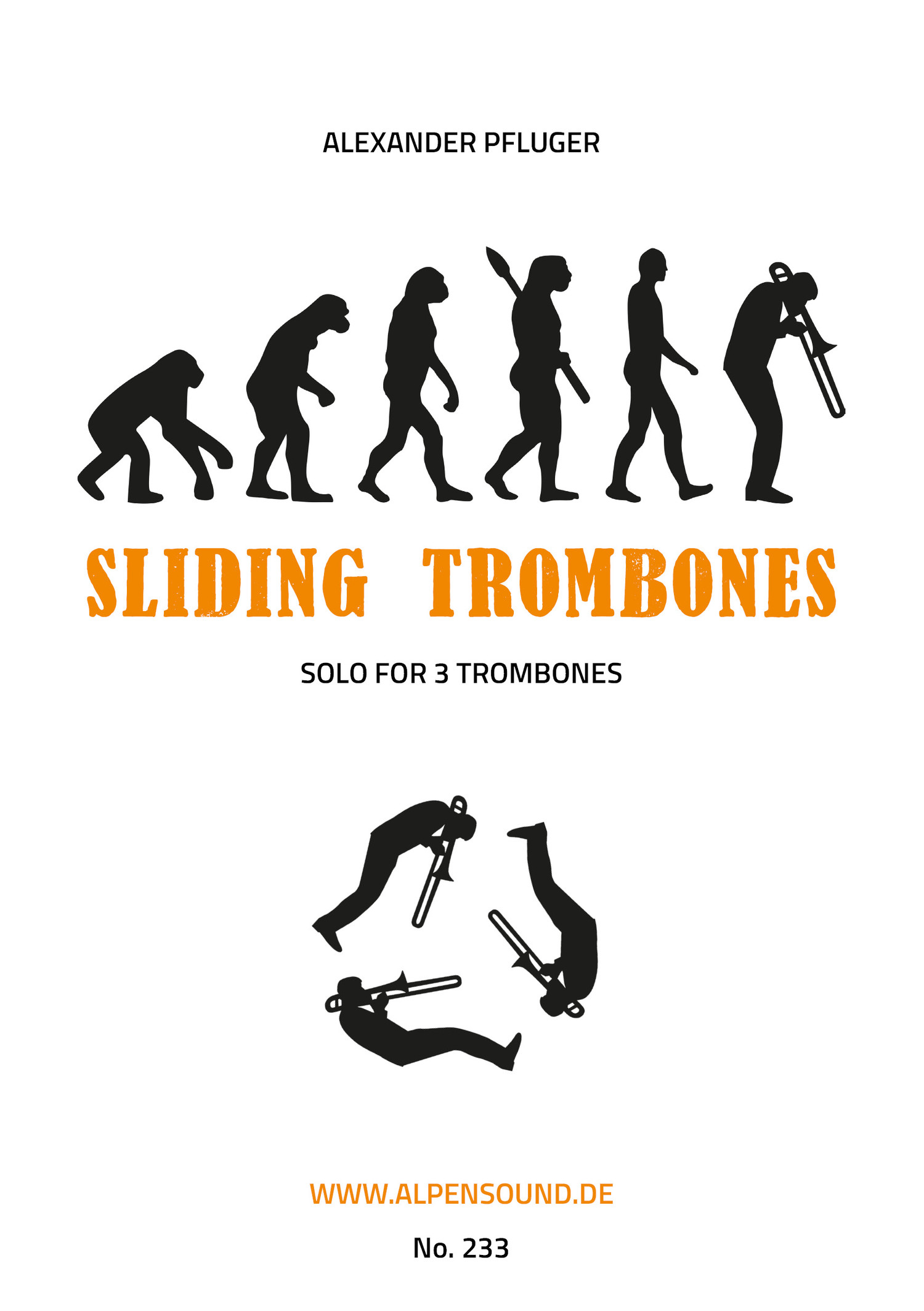Musiknoten Sliding Trombones, Alexander Pfluger