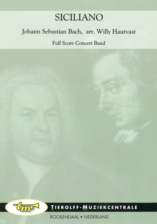 Musiknoten Siciliano, Johann Sebastian Bach/Willy Hautvast