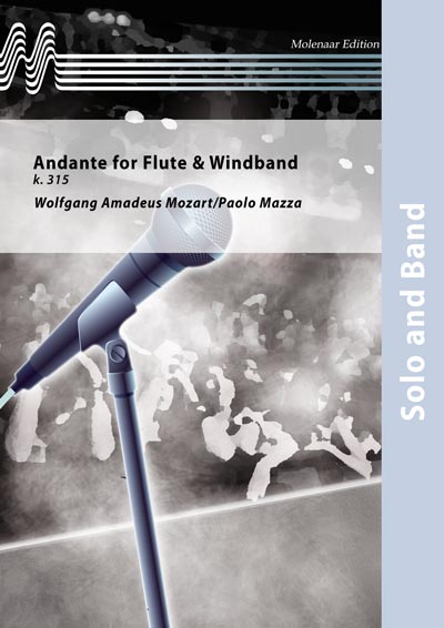 Musiknoten Andante for Flute & Windband, Wolfgang Amadeus Mozart/Paolo Mazza