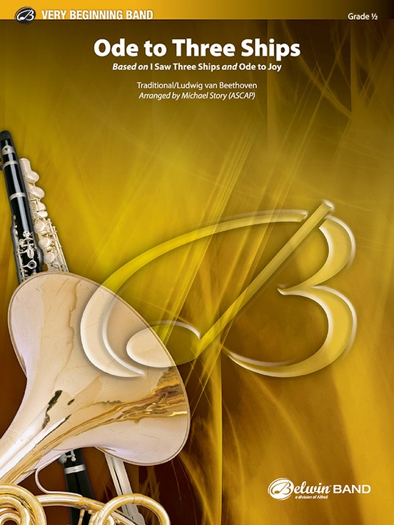 Musiknoten Ode to Three Ships, Ludwig van Beethoven/Michael Story