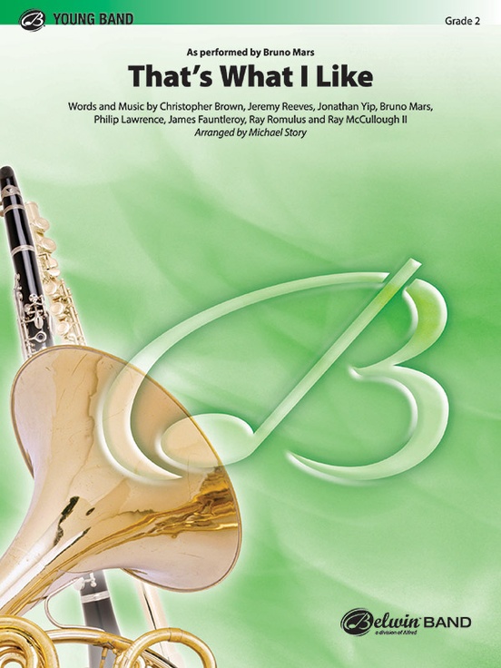 Musiknoten That's What I Like, Christopher Brown/Michael Story