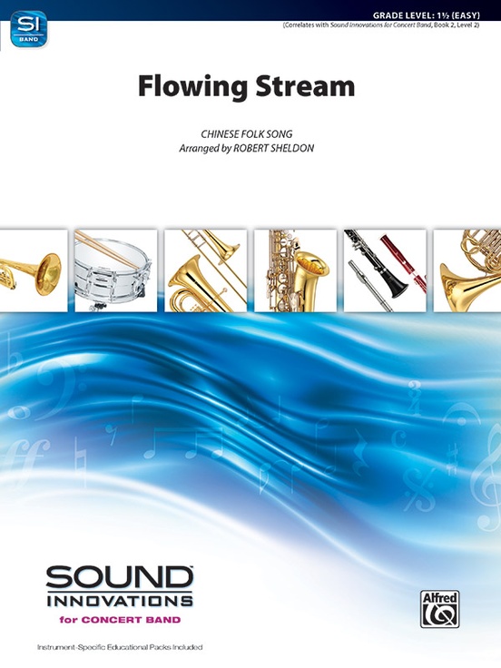 Musiknoten Flowing Stream, Chinese Folk Song/Robert Sheldon