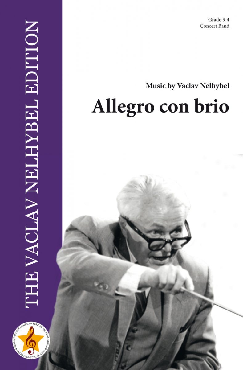 Musiknoten Allegro con brio, Vaclav Nelhybel