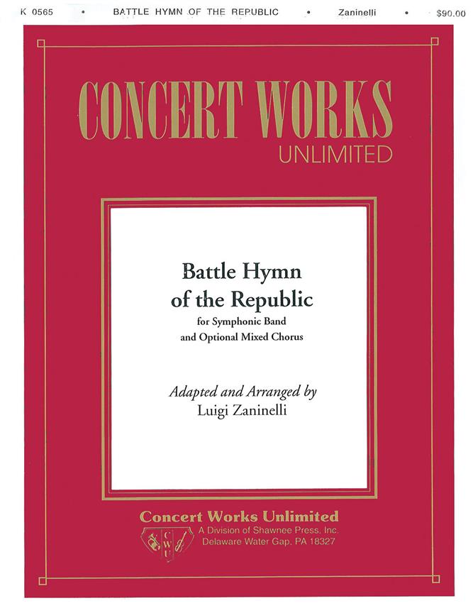 Musiknoten Battle Hymn of the Republic, Luigi Zaninelli