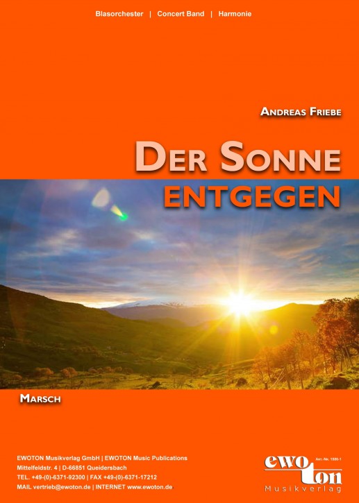 Musiknoten Der Sonne entgegen, Andreas Friebe