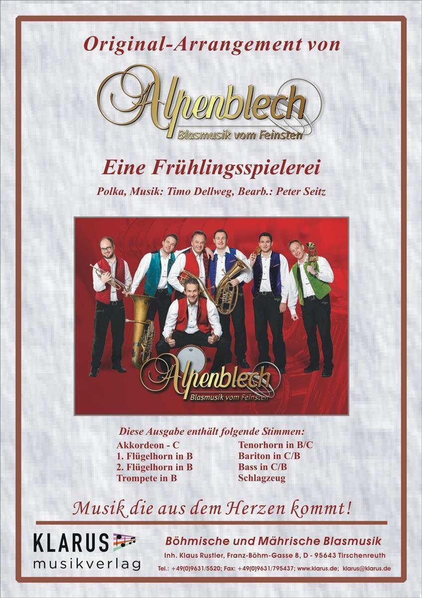 Musiknoten Eine Frühlingsspielerei - 7er Besetzung, Timo Dellweg/Peter Seitz