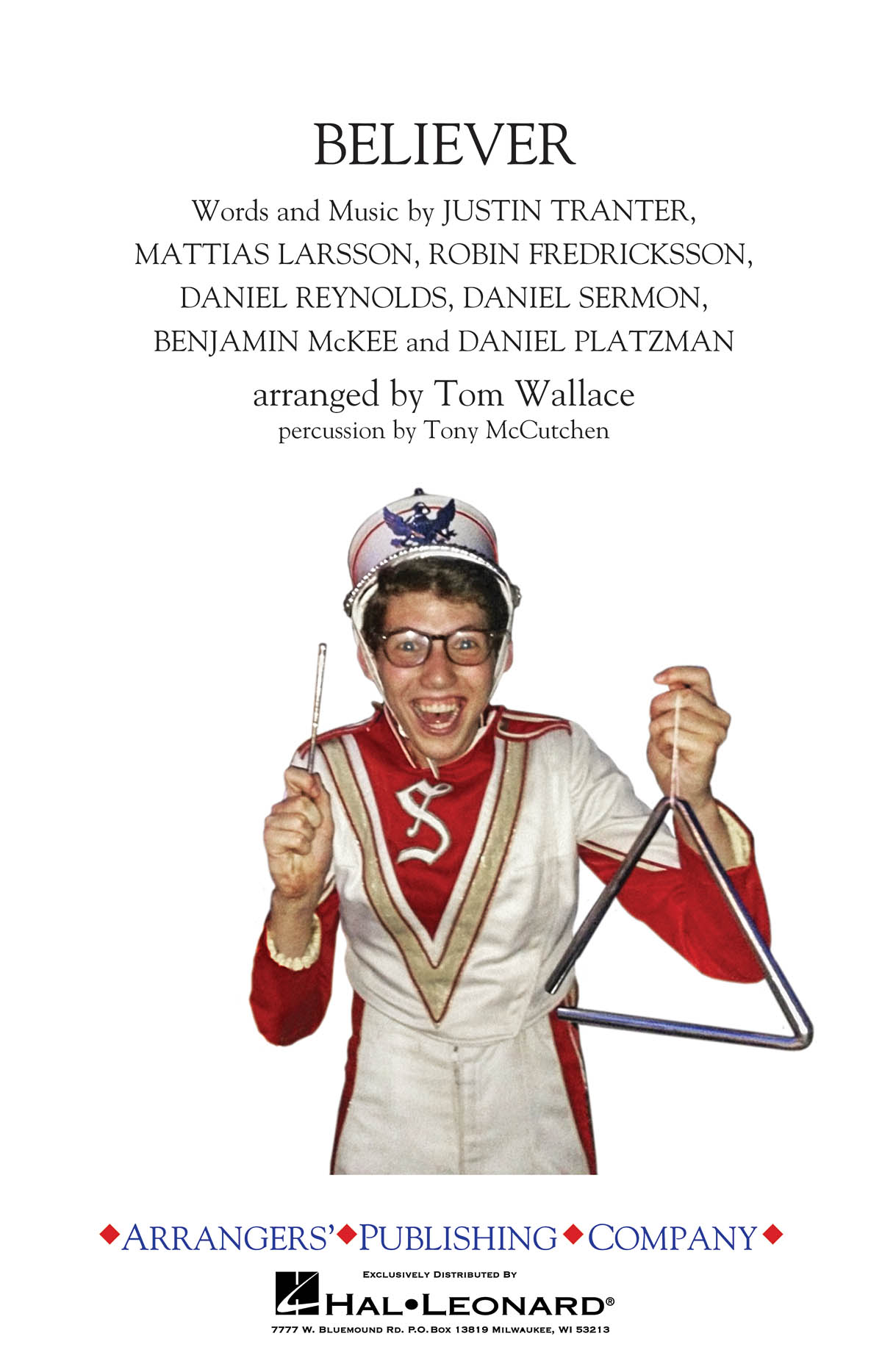 Musiknoten Believer, Tom Wallace - Marching Band
