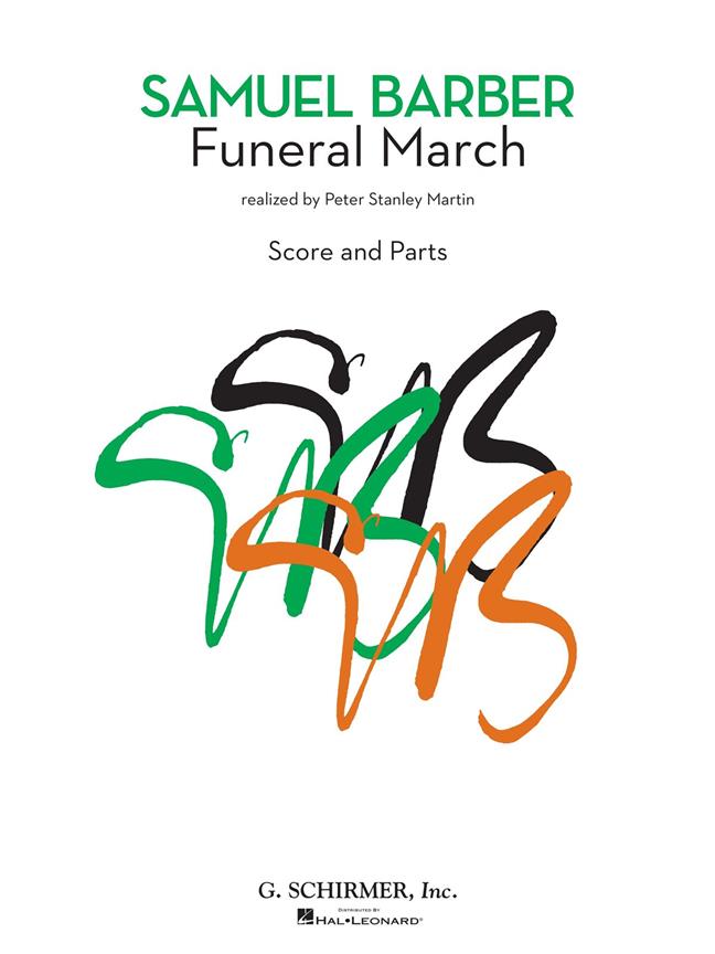 Musiknoten Funeral March, Samuel Barber/Peter Stanley Martin