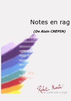 Musiknoten Notes en rag, Crepin