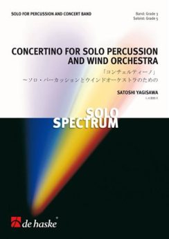 Musiknoten Concertino for Solo Percussion and Wind Orchestra, Satoshi Yagisawa