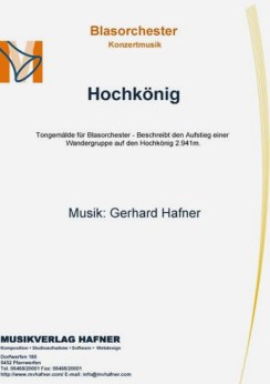 Musiknoten Hochkönig, Gerhard Hafner