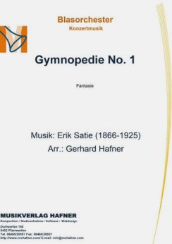Musiknoten Gymnopedie No. 1, Erik Satie (1866-1925) /Gerhard Hafner