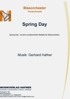 Musiknoten Spring Day, Gerhard Hafner