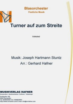 Musiknoten Turner auf zum Streite, Joseph Hartmann Stuntz /Gerhard Hafner