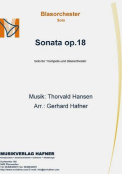 Musiknoten Sonata op.18, Thorvald Hansen /Gerhard Hafner