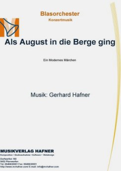 Musiknoten Als August in die Berge ging, Gerhard Hafner