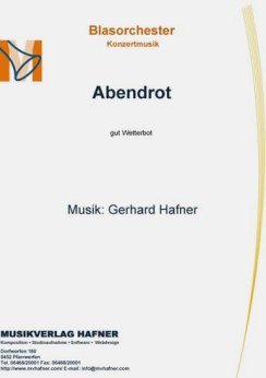 Musiknoten Abendrot, Gerhard Hafner