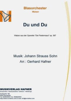 Musiknoten Du und Du, Johann Strauss Sohn /Gerhard Hafner