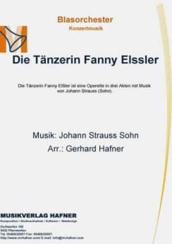 Musiknoten Die Tänzerin Fanny ElÃŸler, Johann Strauss Sohn /Gerhard Hafner