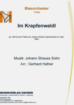 Musiknoten Im Krapfenwaldl, Johann Strauss Sohn /Gerhard Hafner