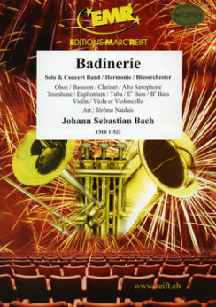 Musiknoten Badinerie, Johann Sebastian Bach/Naulais