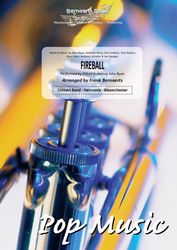 Musiknoten Fireball, Pitbull/ Frank Bernaerts