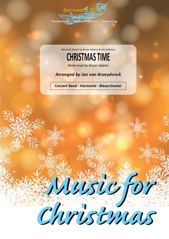 Musiknoten Christmas Time, Bryan Adams/ Jan van Kraeydonck