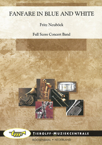 Musiknoten Fanfare In Blue And White, Fritz Neuböck