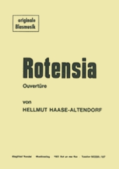 Musiknoten Rotensia Ouvertüre, Haase-Altendorf