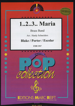 Musiknoten 1...2...3... Maria, Blake- Porter- Escolar/Hardy Schneiders - Brass Band