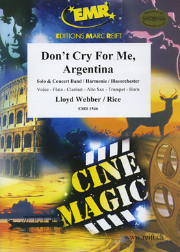 Musiknoten Don't Cry For Me Argentina, Webber/Norman Tailor