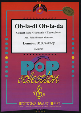 Musiknoten Ob- la-di, Ob-la-da, Lennon- McCartney/Mortimer