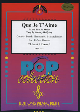 Musiknoten Que je t´aime (sung by Johnny Hallyday), Thibaud- Renard (mit CD)