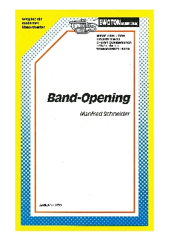 Musiknoten Band-Opening, Schneider Musiknoten Band-Opening, Schneider
