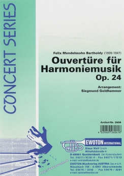 Musiknoten Ouvertüre für Harmoniemusik, Mendelsson/Goldhammer